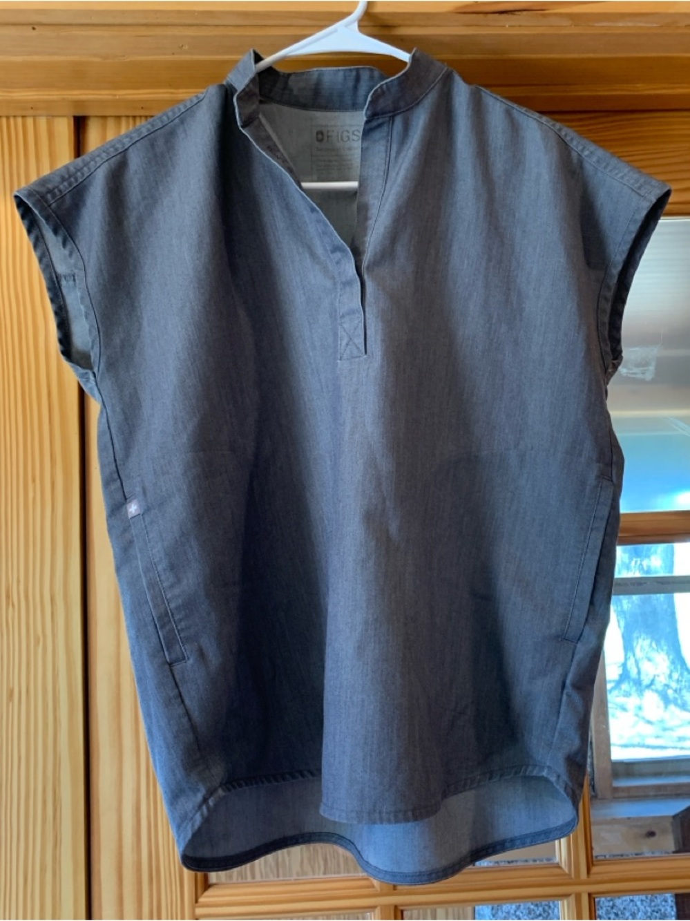 Women Scrubs Technical Collection Rafaela Oversized Scrub Top Graphite Color XXS